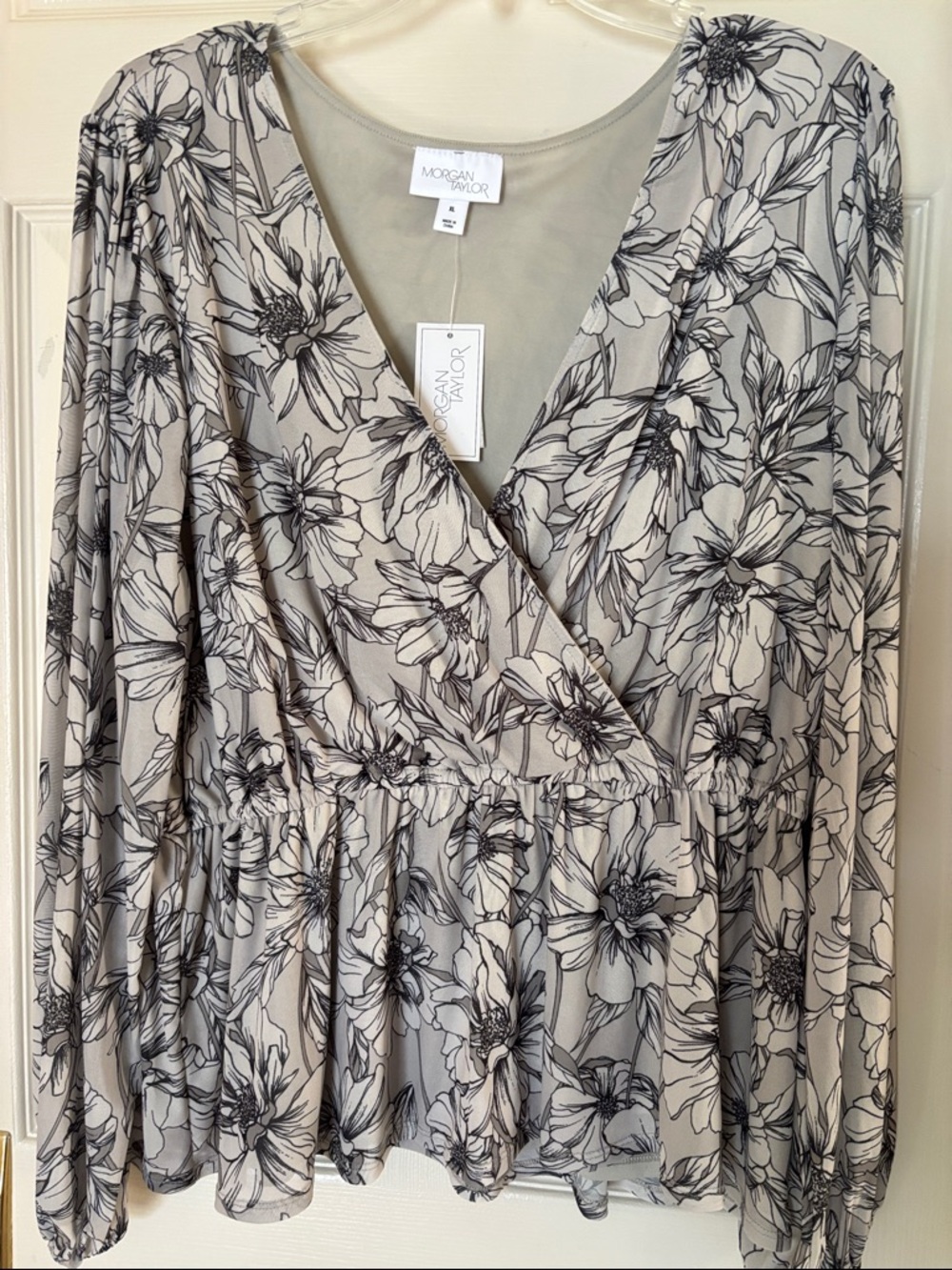 Morgan Taylor Peplum Blouse